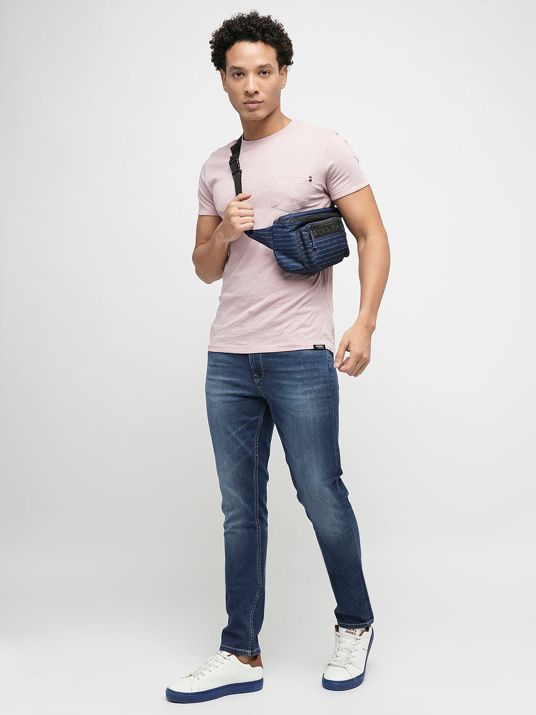 PRODUKT by JACK&JONES Dark Blue Mid Rise Slim Jeans
