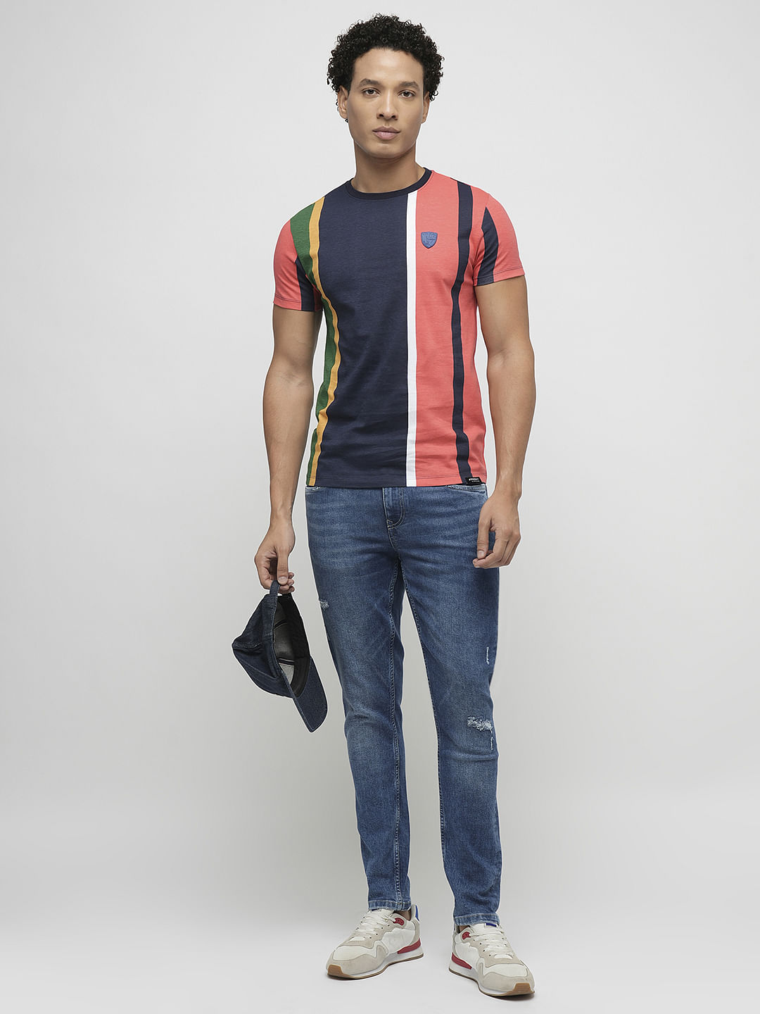 PRODUKT by JACK&JONES Blue Mildly Distressed Slim Jeans