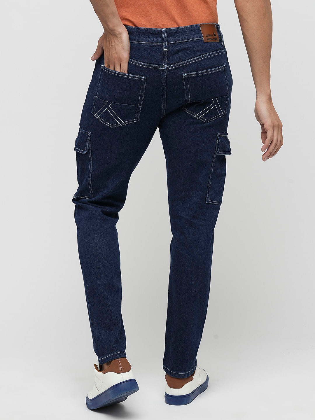 PRODUKT by JACK&JONES Dark Blue Pocket Detail Slim Jeans