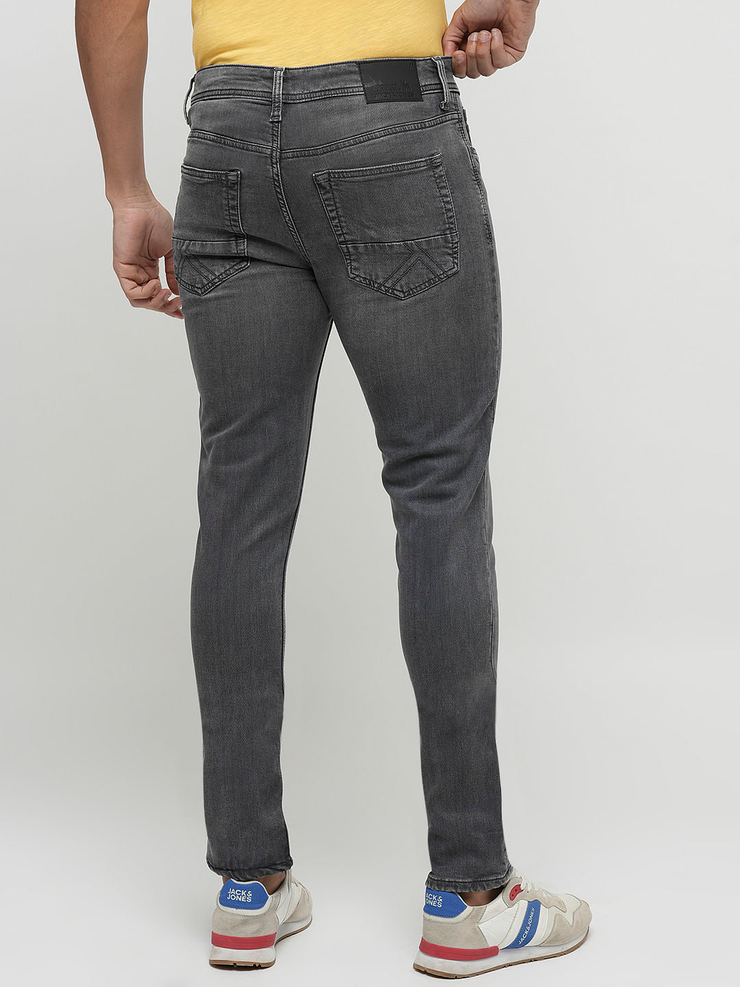 PRODUKT by JACK&JONES Light Grey Mid Rise Slim Jeans
