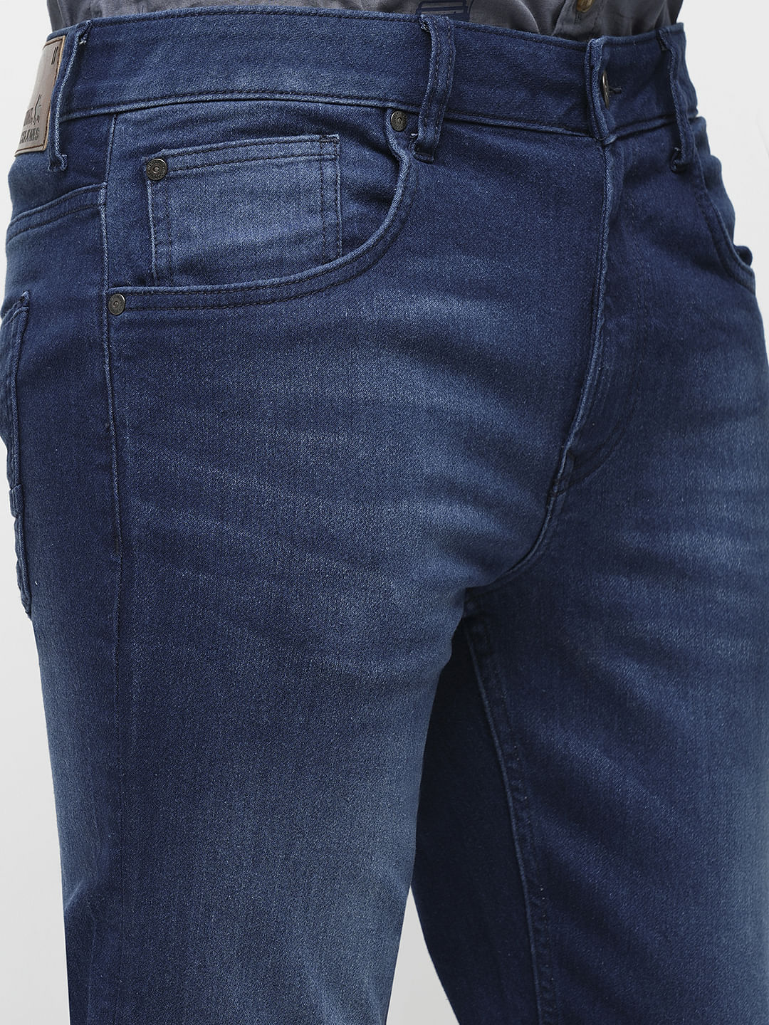 PRODUKT by JACK&JONES Dark Blue Mid Rise Slim Jeans