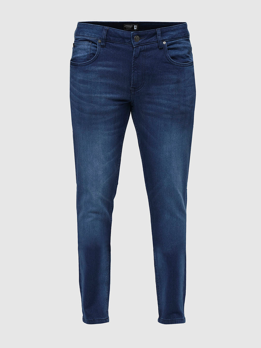 PRODUKT by JACK&JONES Dark Blue Mid Rise Slim Jeans