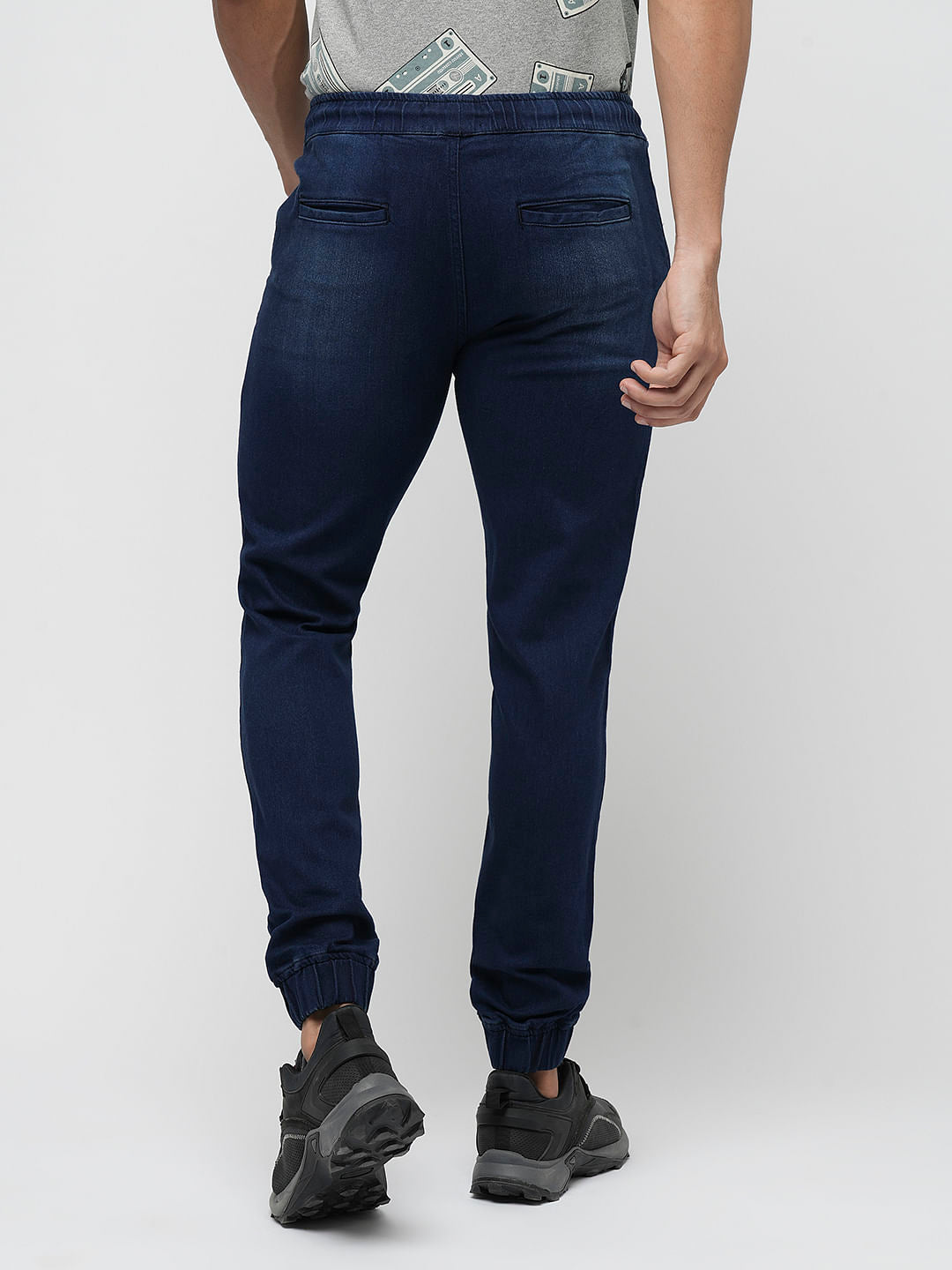 PRODUKT by JACK&JONES Dark Blue Drawstring Slim Jeans