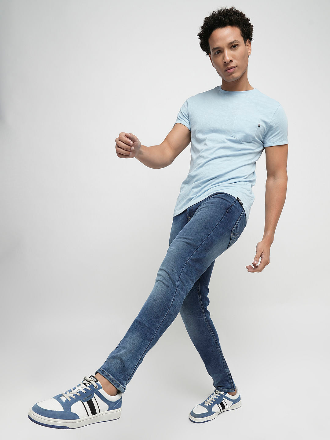 PRODUKT by JACK&JONES Dark Blue Mid Rise Slim Jeans