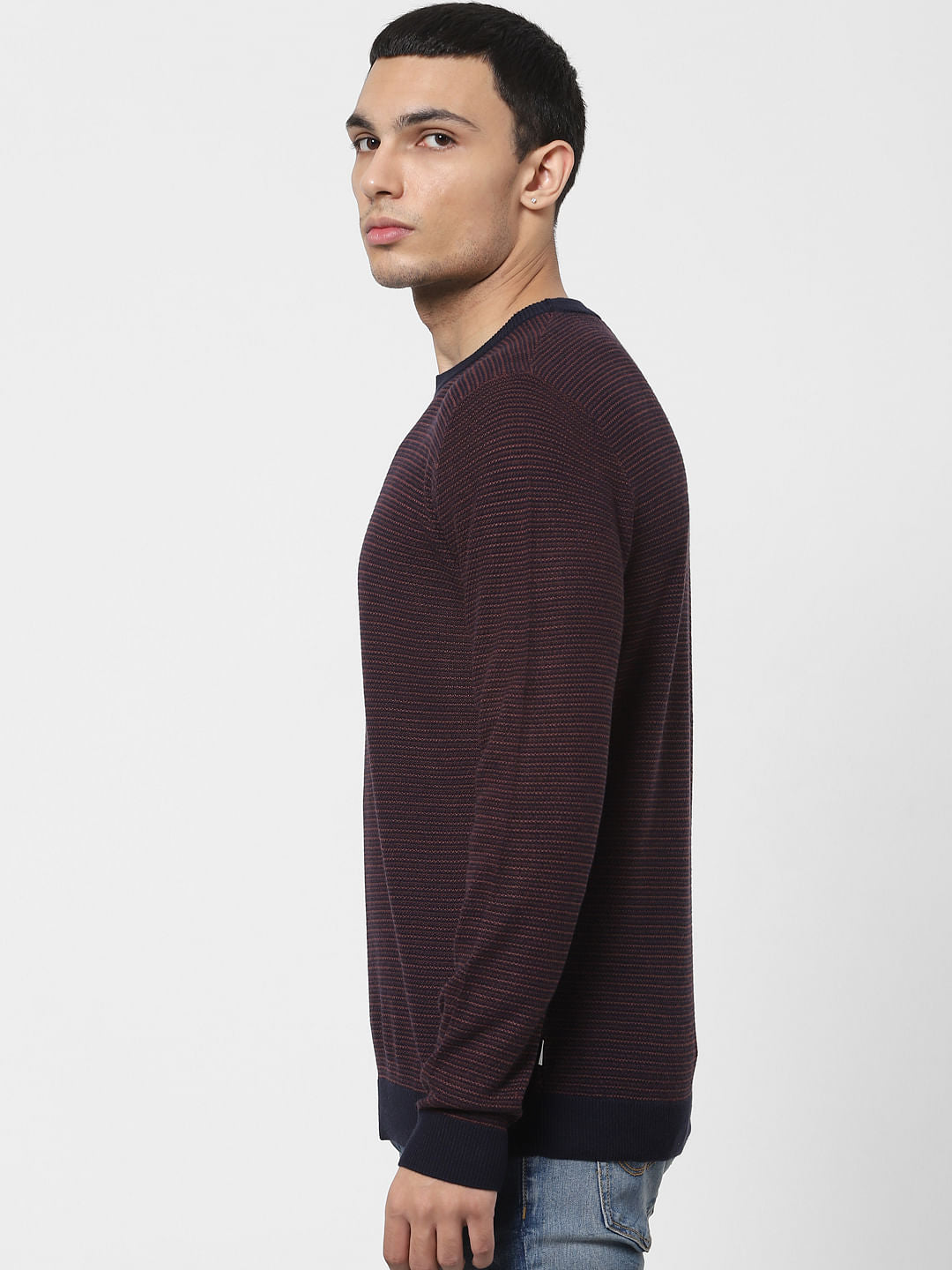 Blue Knit Pullover