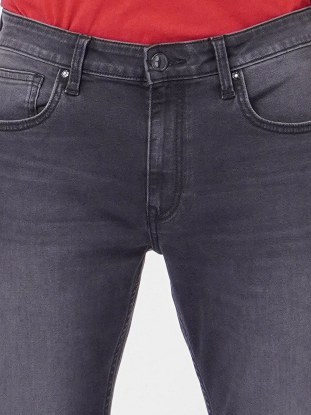 Black Low Rise Washed Ben Skinny Jeans