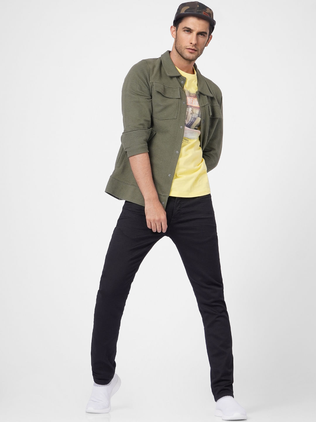 Black Low Rise Glenn Slim Jeans - 28/30
