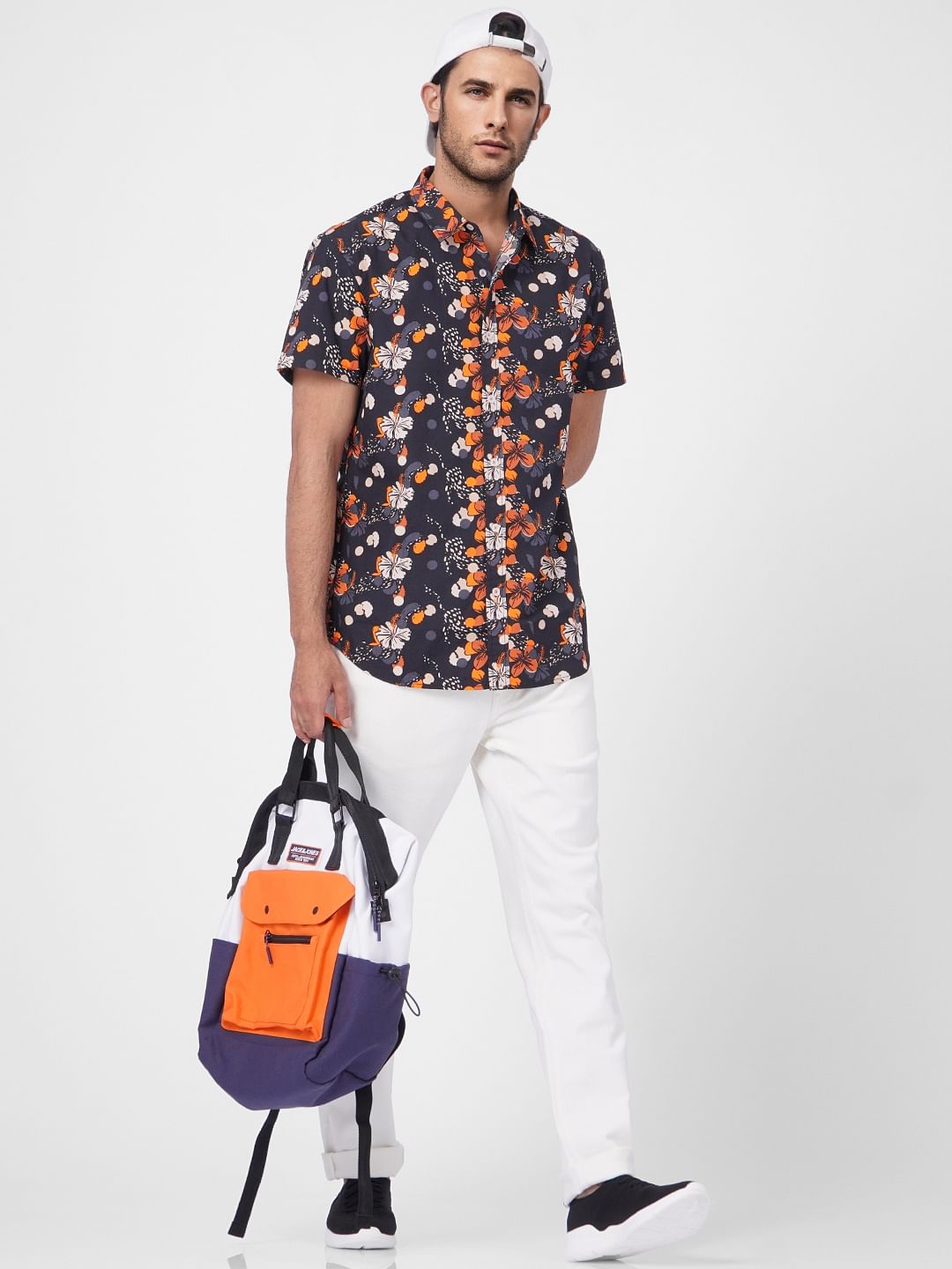 White Low Rise Glenn Slim Jeans