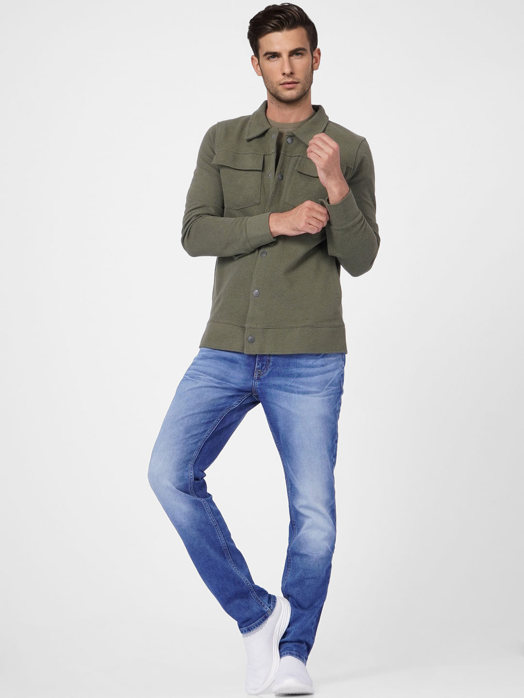 Blue Low Rise Washed Ben Skinny Jeans - 28/30