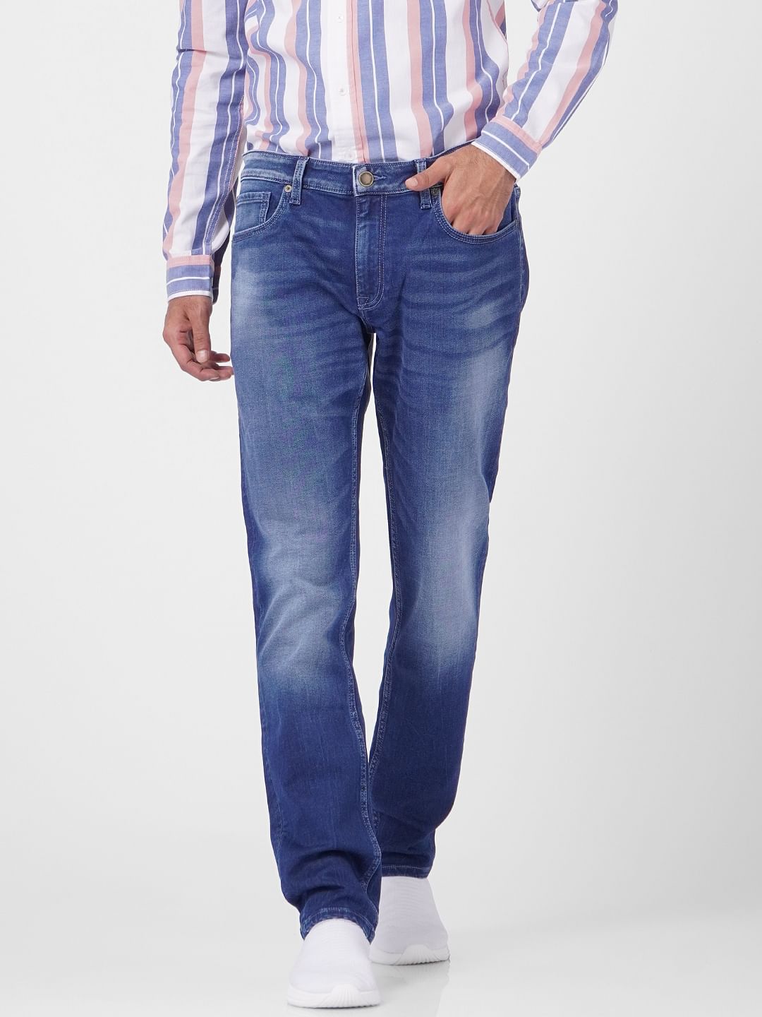 Dark Blue Low Rise Ben Skinny Jeans