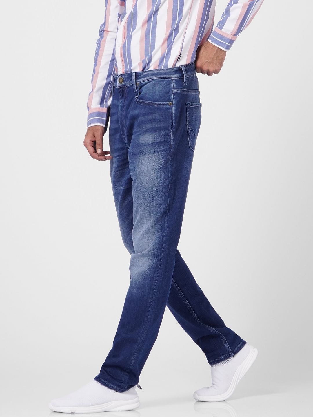 Dark Blue Low Rise Ben Skinny Jeans
