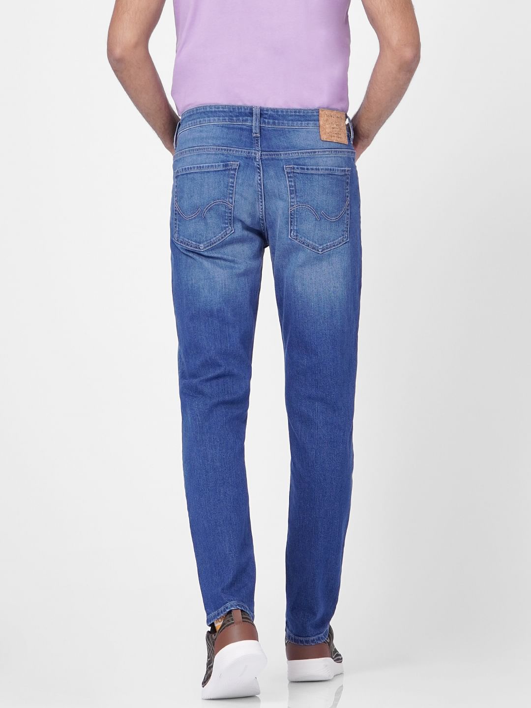 Blue Low Rise Glenn Slim Jeans