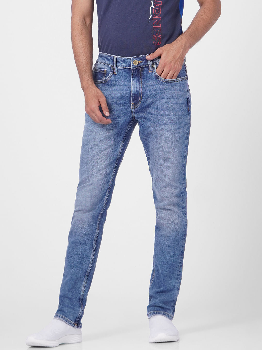 Light Blue Low Rise Glenn Slim Jeans