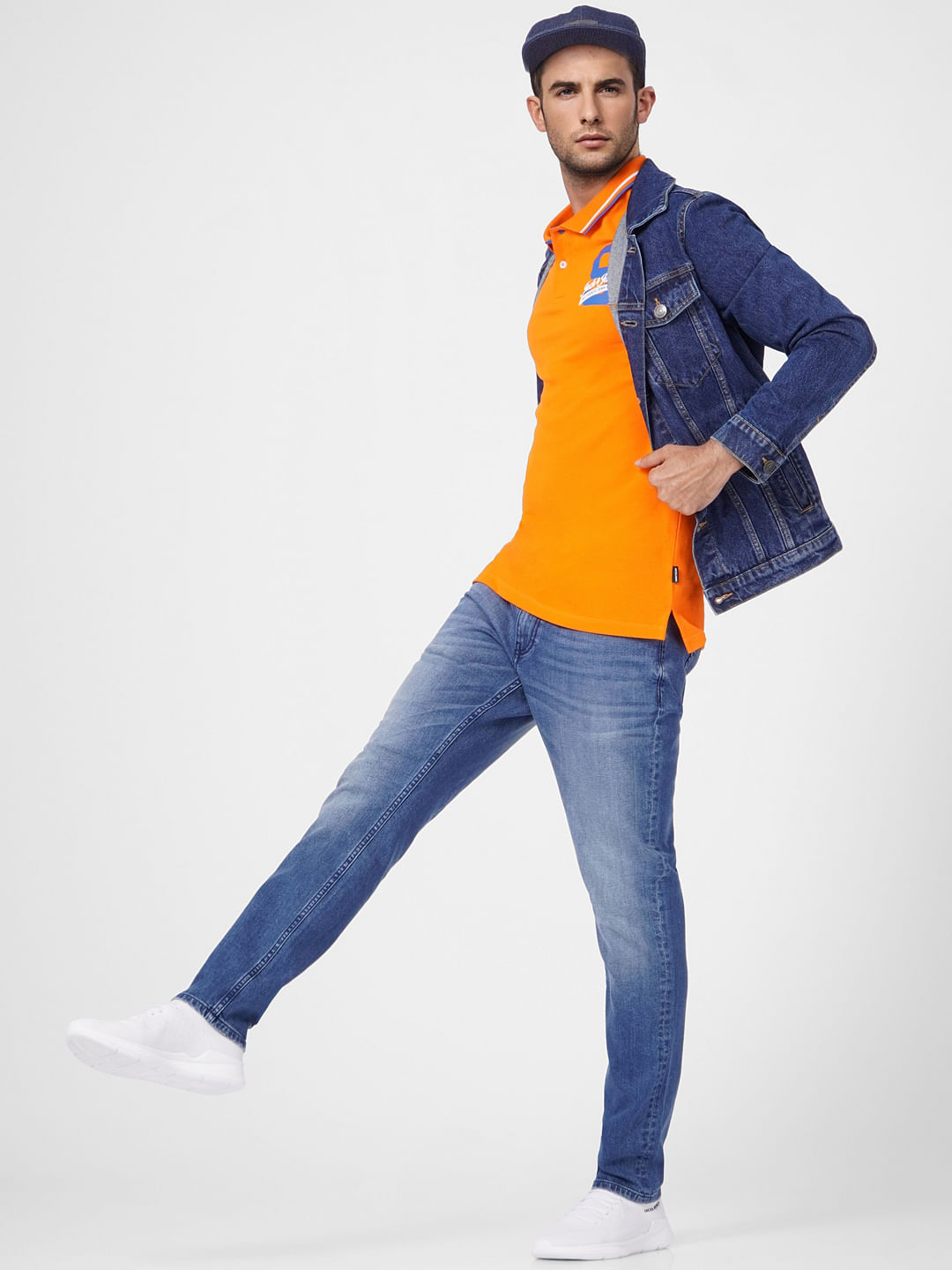 Blue Low Rise Glenn Slim Jeans - 28/30