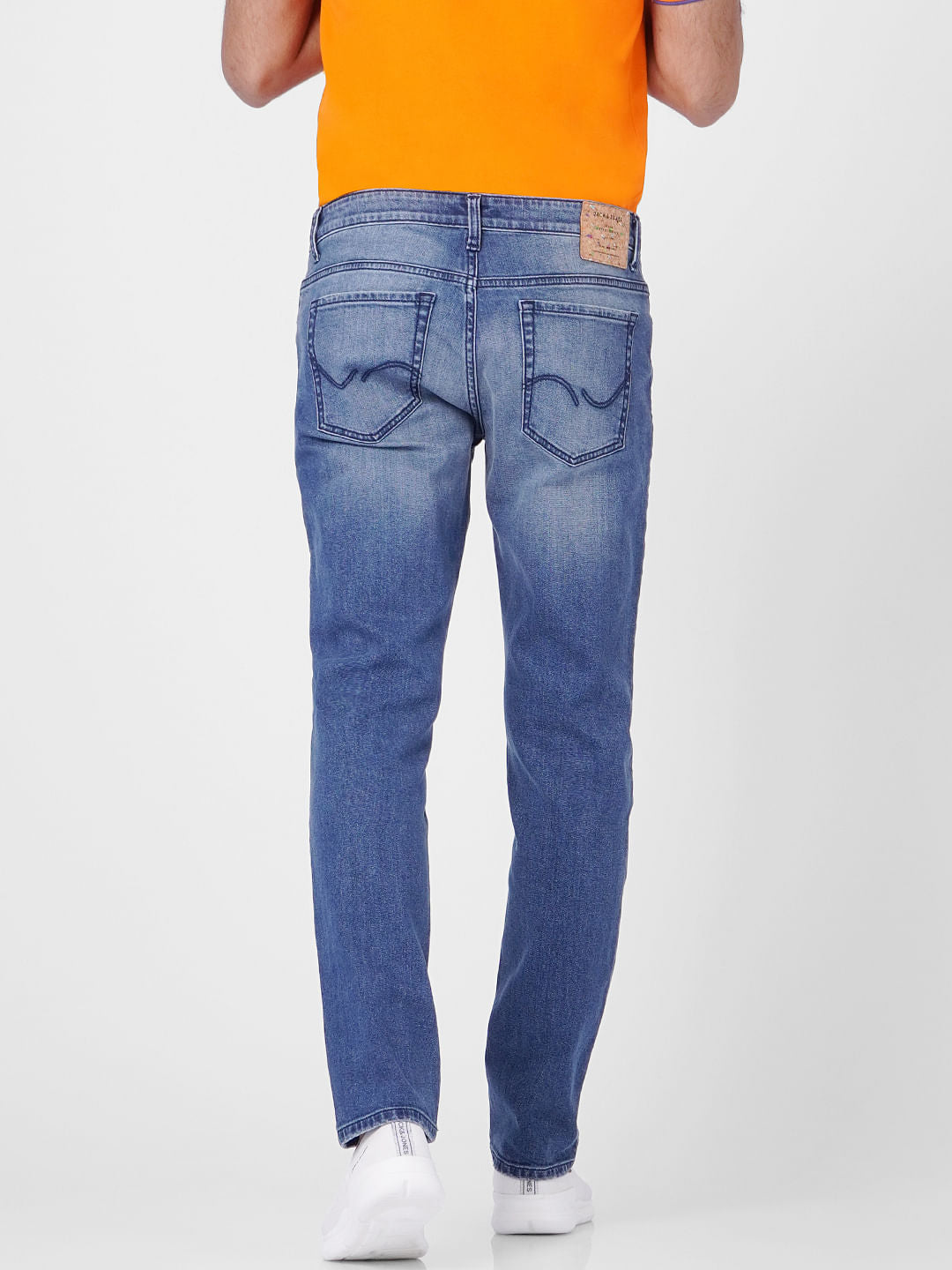 Blue Low Rise Glenn Slim Jeans