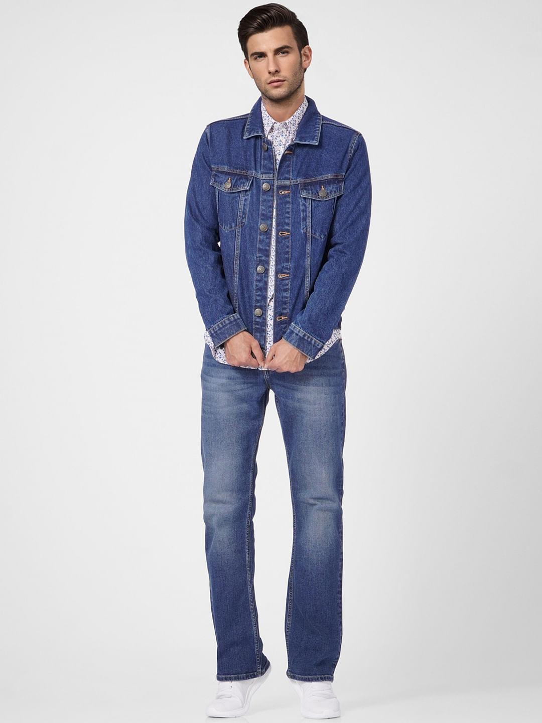Blue High Rise Washed Ray Bootcut Jeans - 28/30