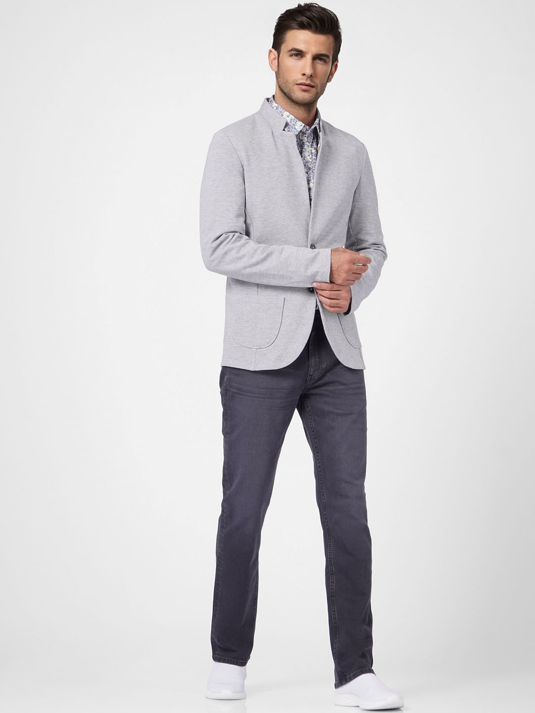 Black Mid Rise Washed Clark Regular Fit Jeans - 28/30