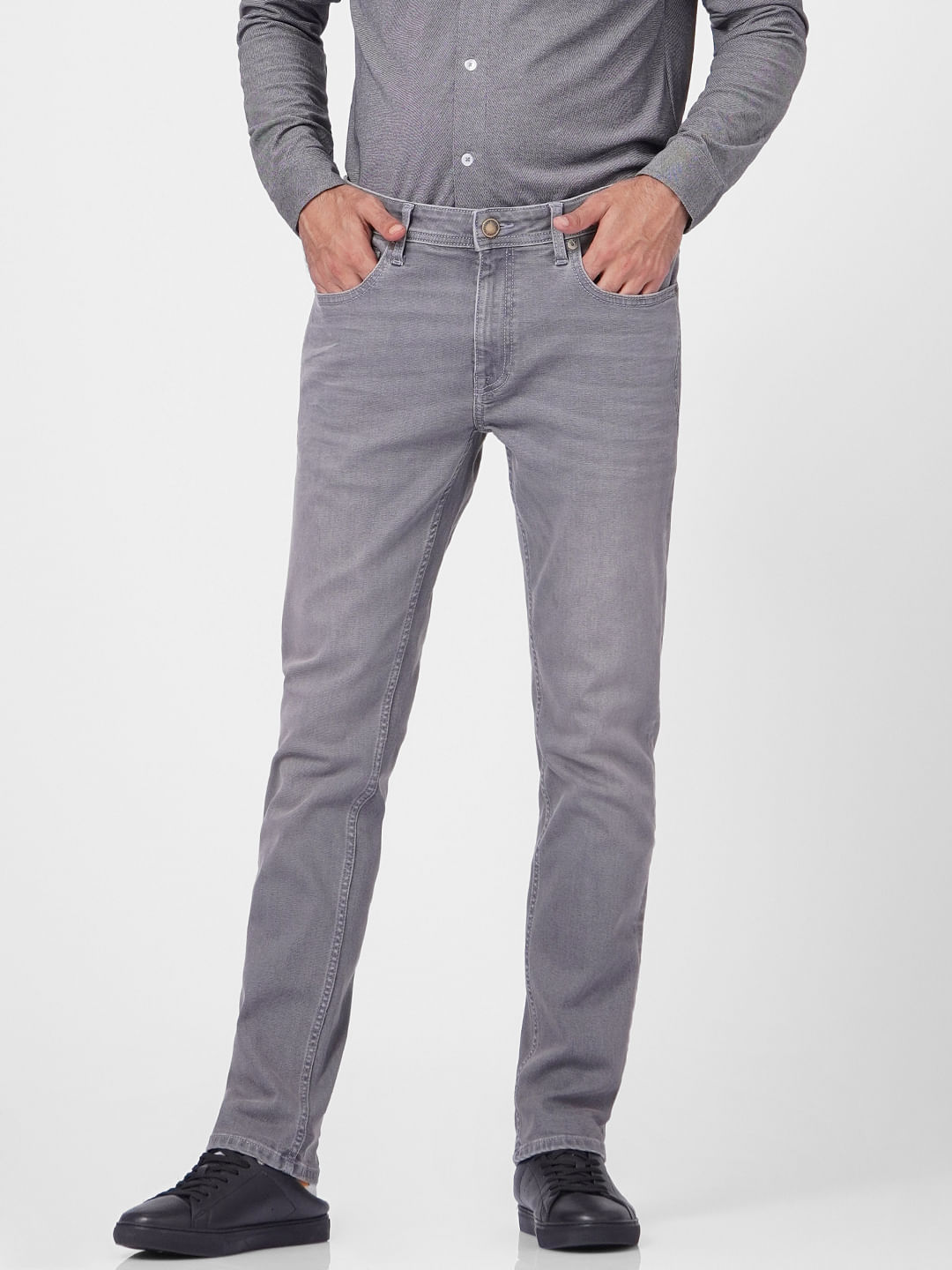 Grey Low Rise Ben Skinny Jeans