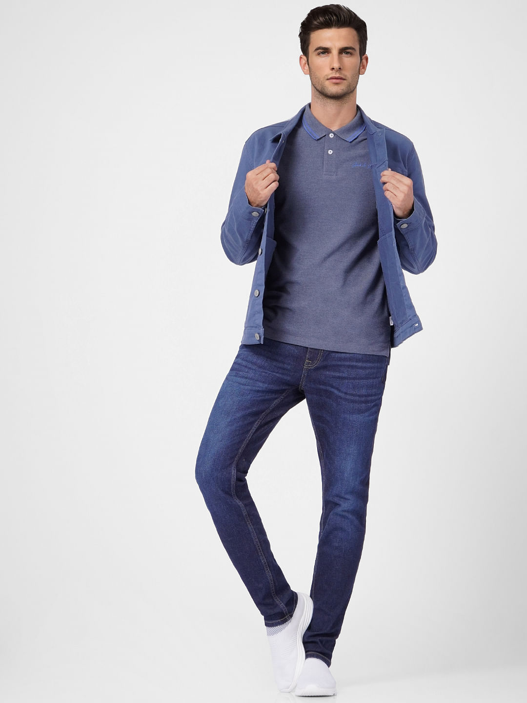 Dark Blue Low Rise Ben Skinny Jeans - 28/30