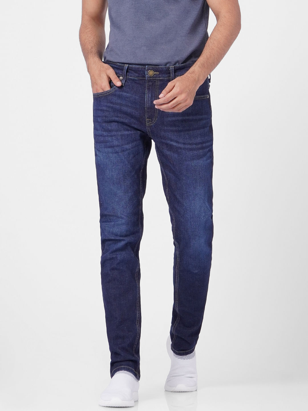 Dark Blue Low Rise Ben Skinny Jeans