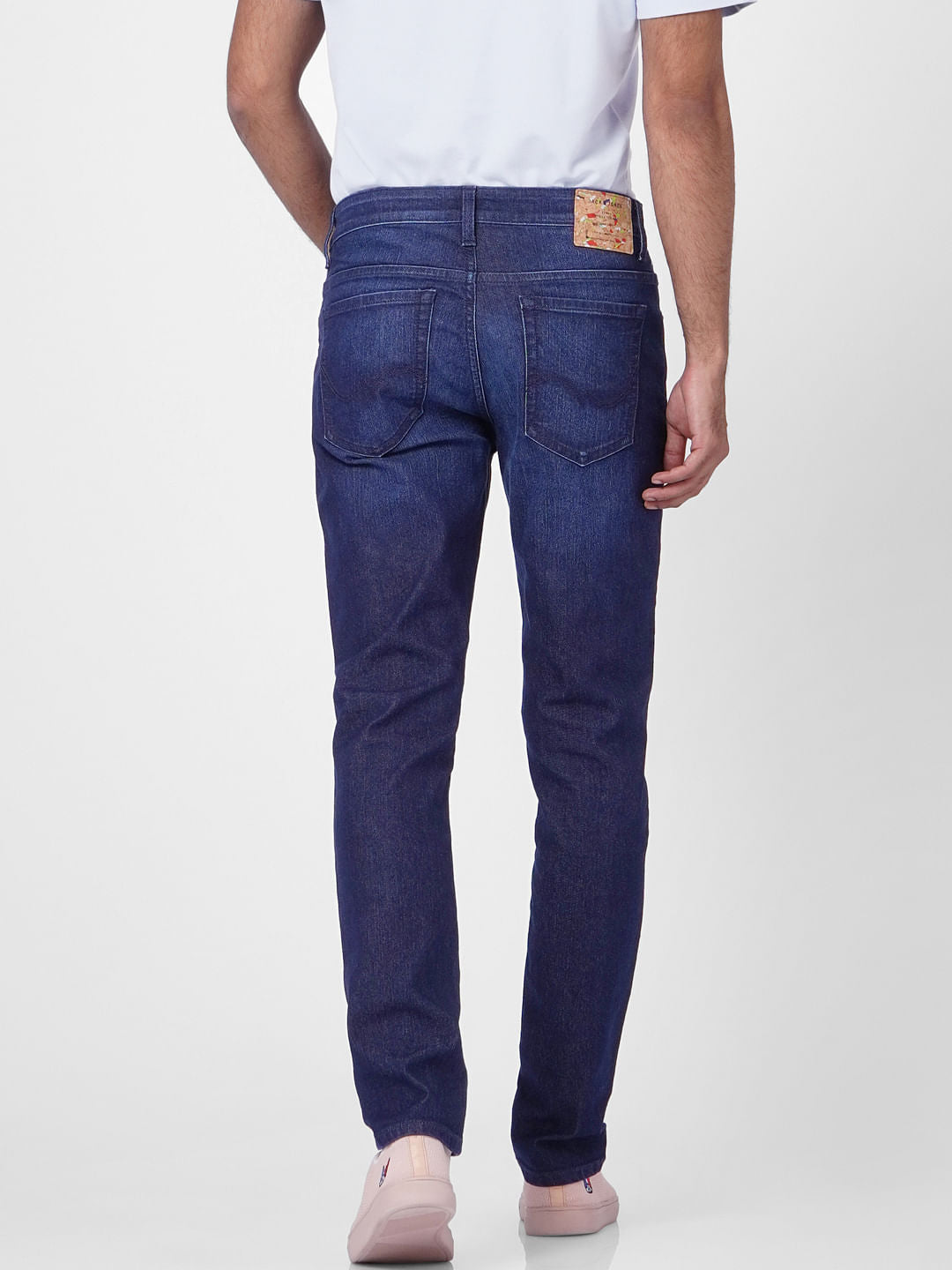 Dark Blue Low Rise Glenn Slim Jeans