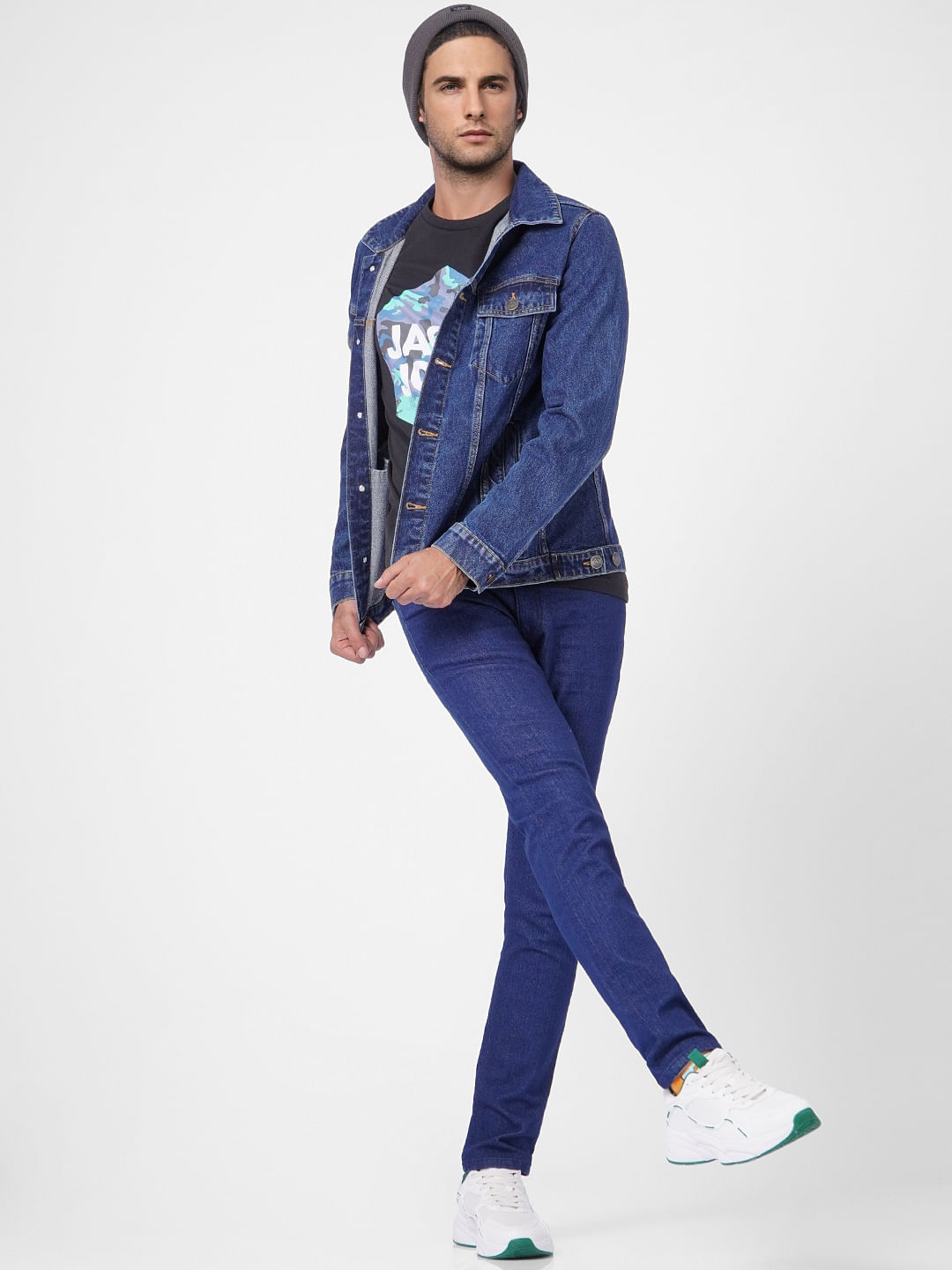 Dark Blue Low Rise Glenn Slim Jeans - 28/30