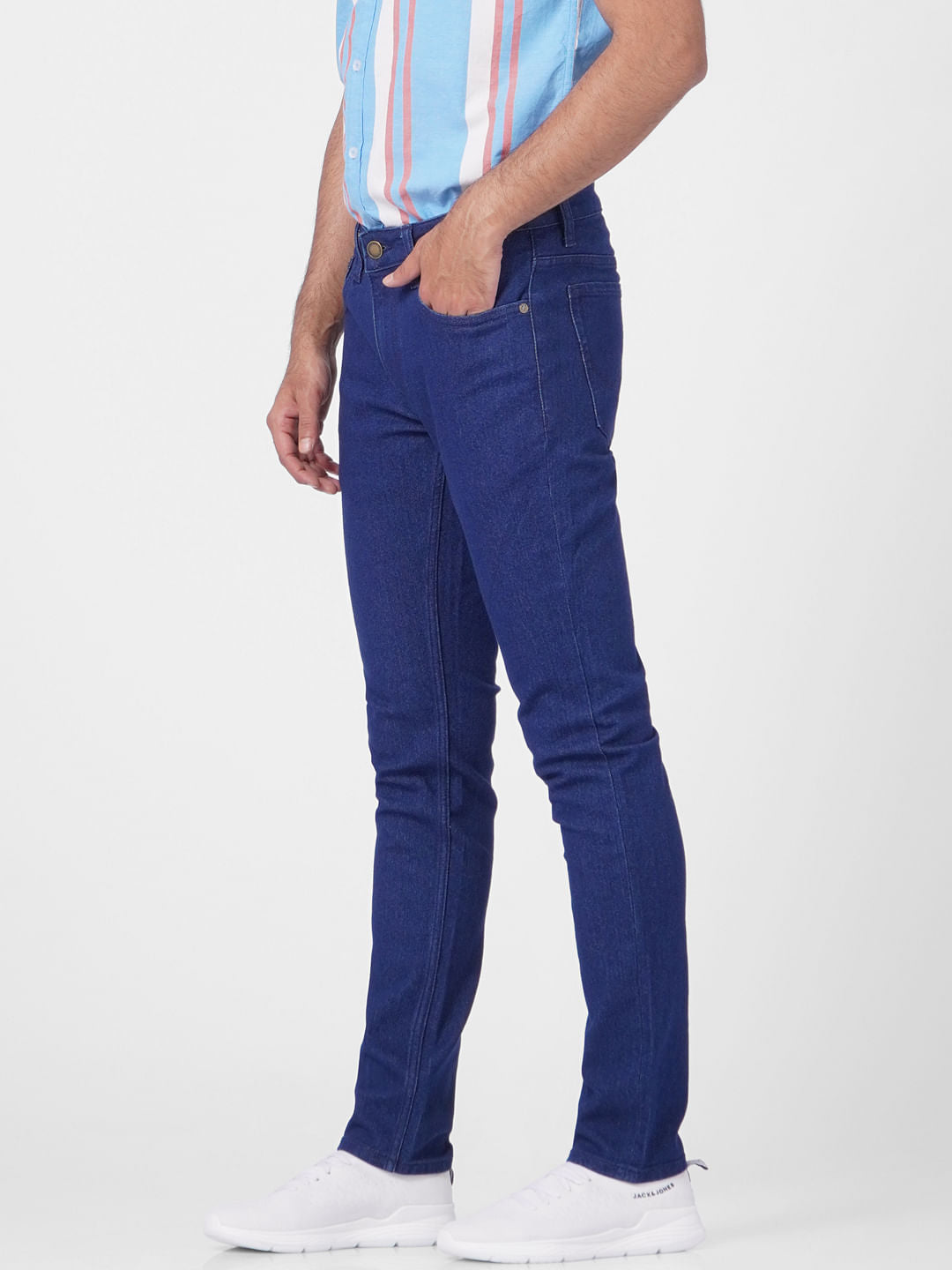 Dark Blue Low Rise Ben Skinny Jeans