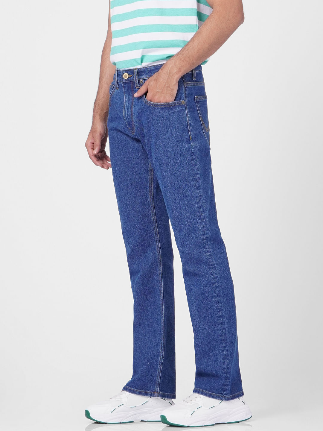 Blue High Rise Ray Bootcut Jeans