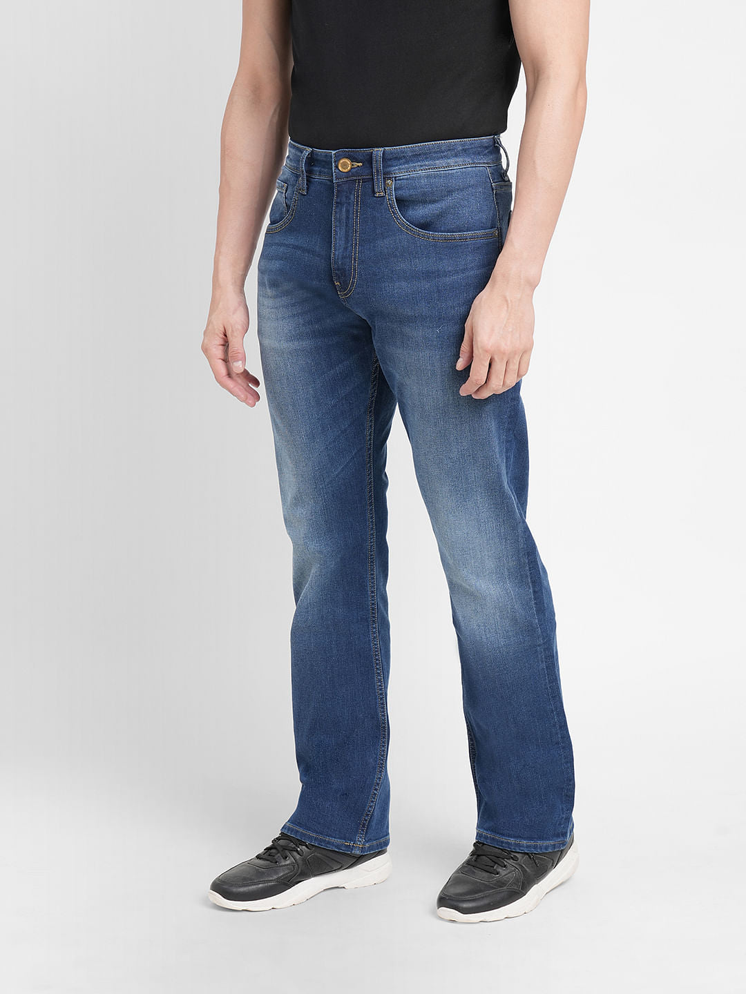 Blue High Rise Ray Bootcut Jeans