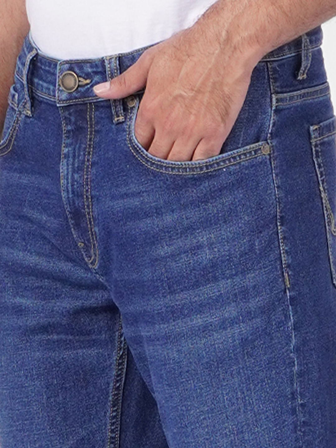 Blue Low Rise Glenn Slim Jeans