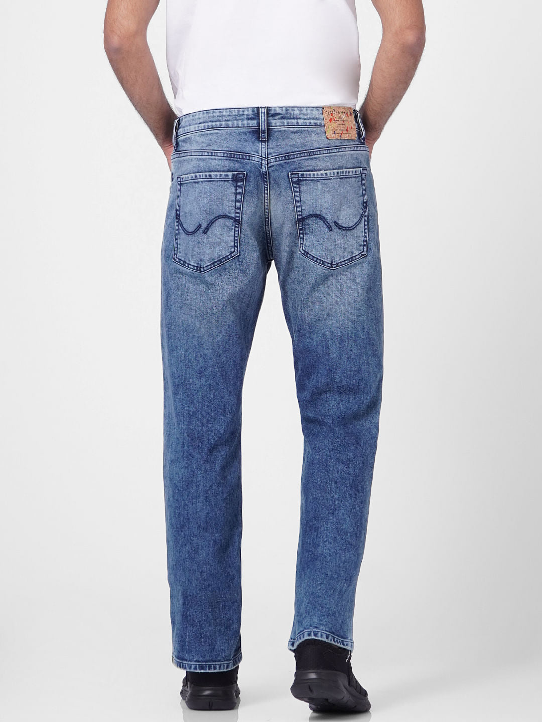 Blue High Rise Washed Ray Bootcut Jeans
