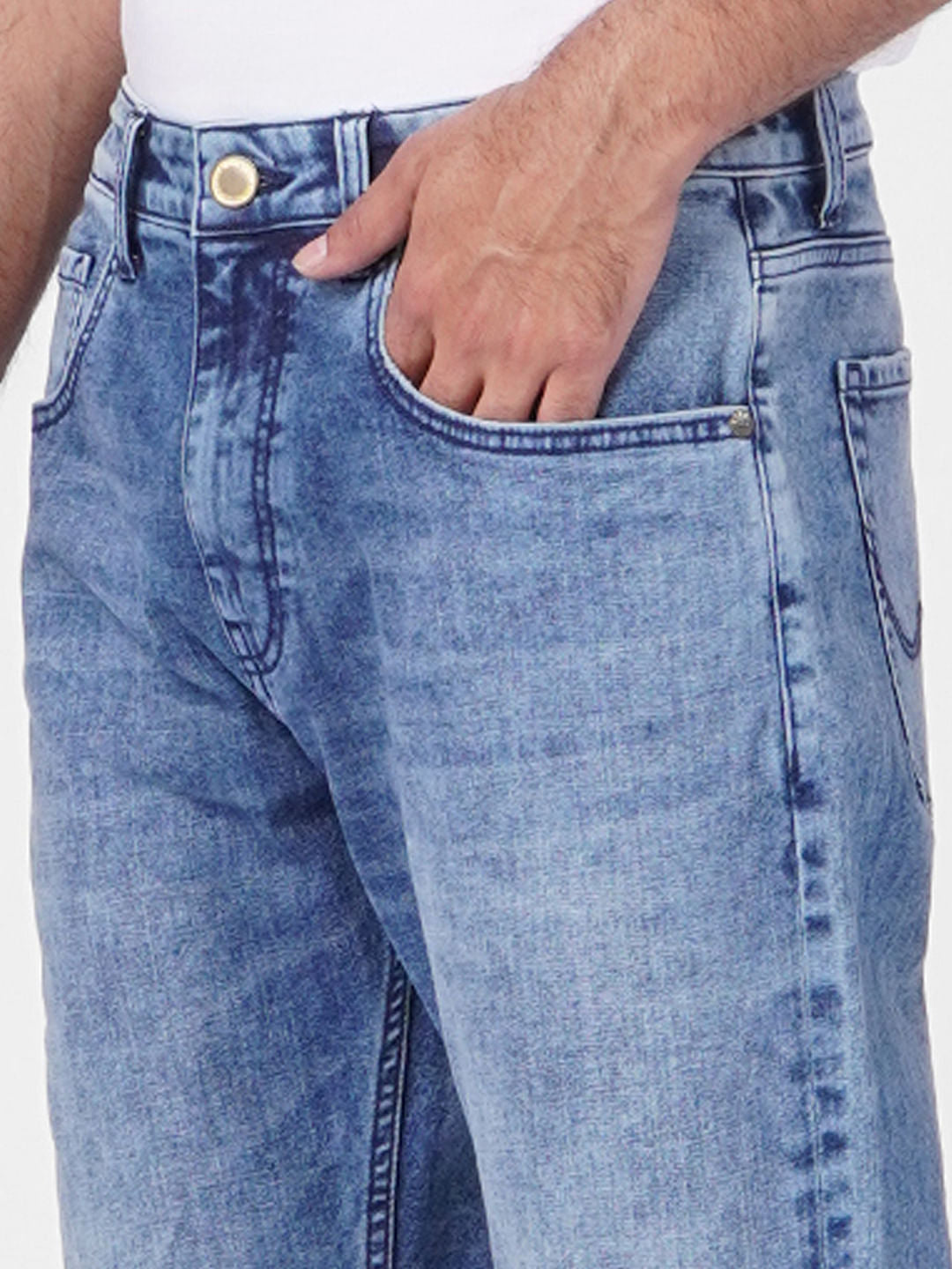 Blue High Rise Washed Ray Bootcut Jeans