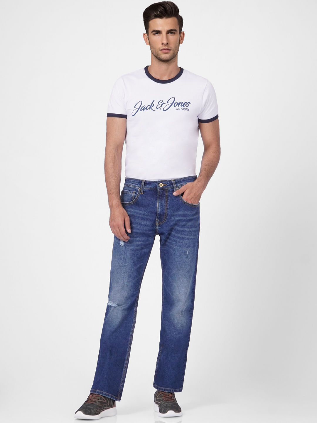 Blue High Rise Ray Bootcut Jeans - 28/30