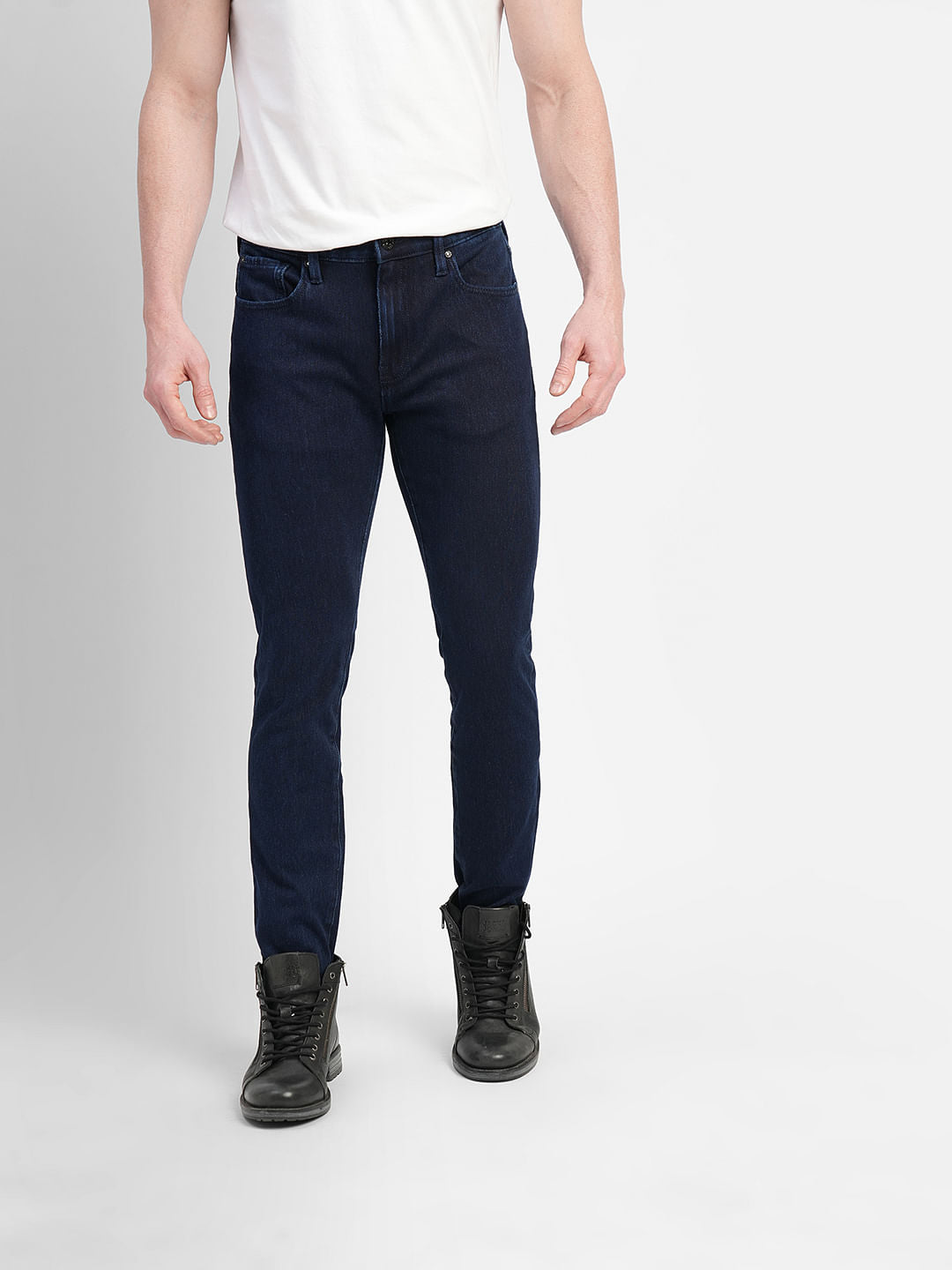 Dark Blue Low Rise Ben Skinny Jeans