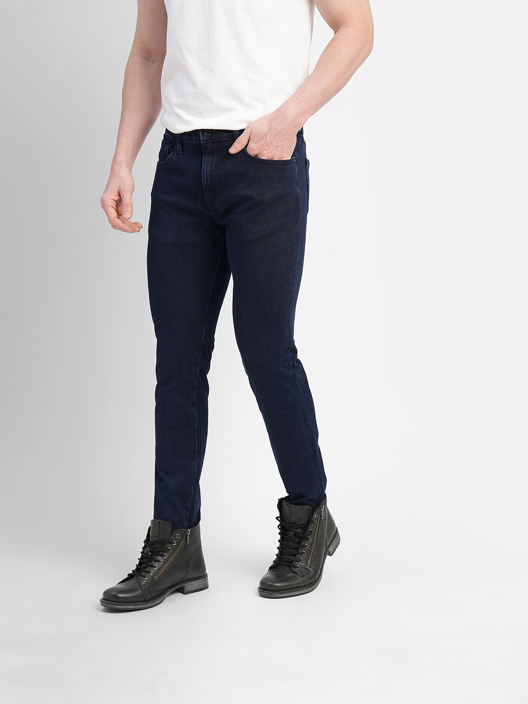 Dark Blue Low Rise Ben Skinny Jeans