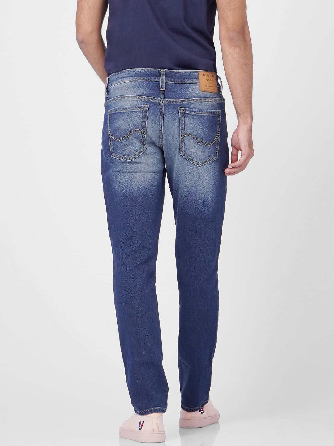 Blue Low Rise Glenn Slim Jeans