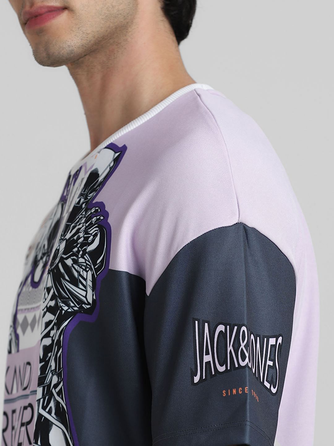 Jack&Jones X Black Panther Purple OVERSIZED Co-ord T-shirt