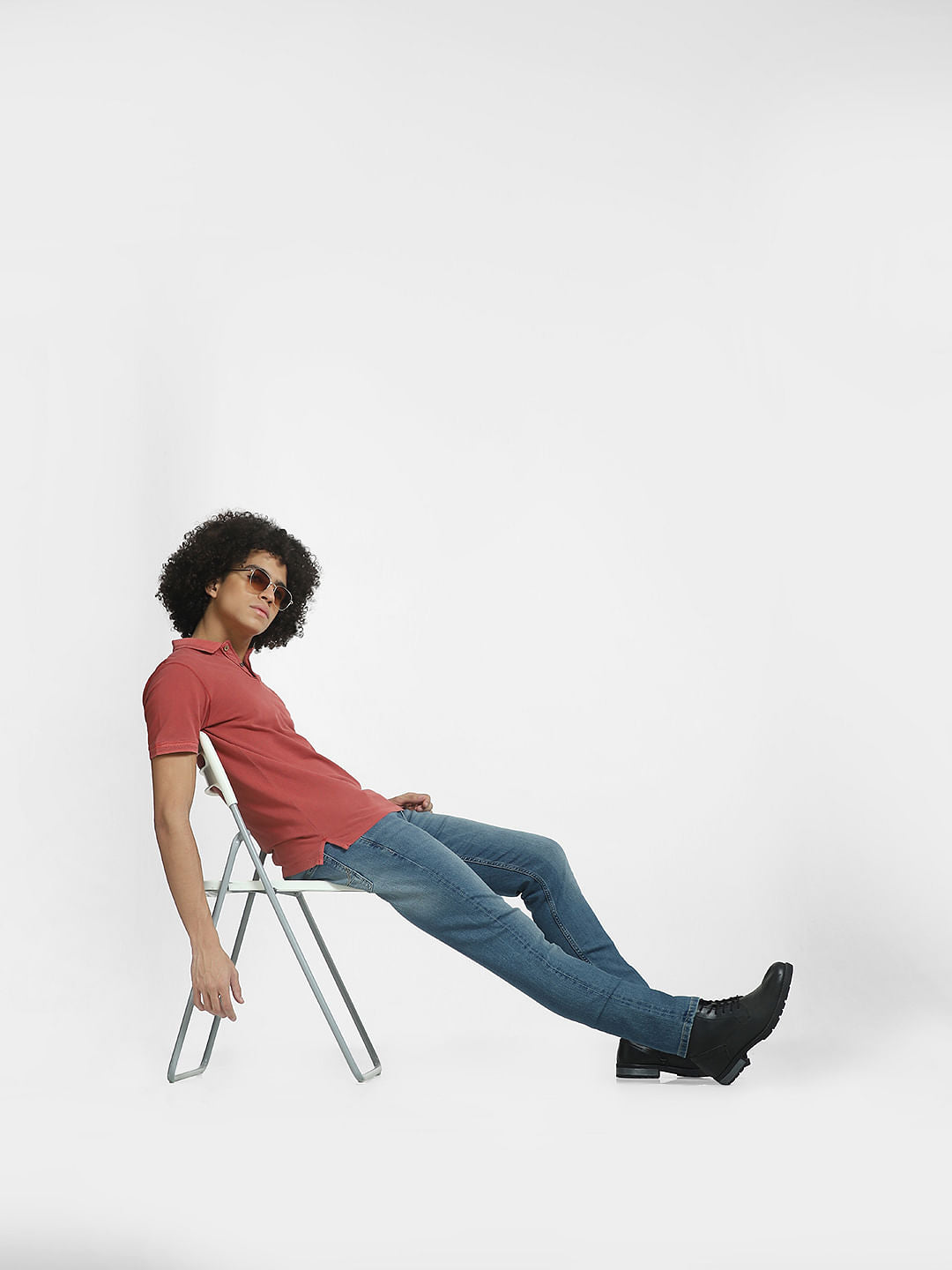 Blue Low Rise Glenn Slim Fit Jeans