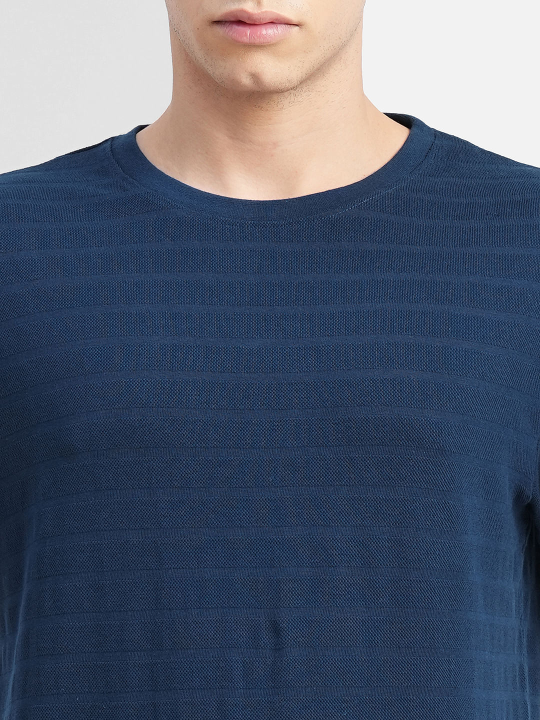 Blue Crew Neck T-shirt