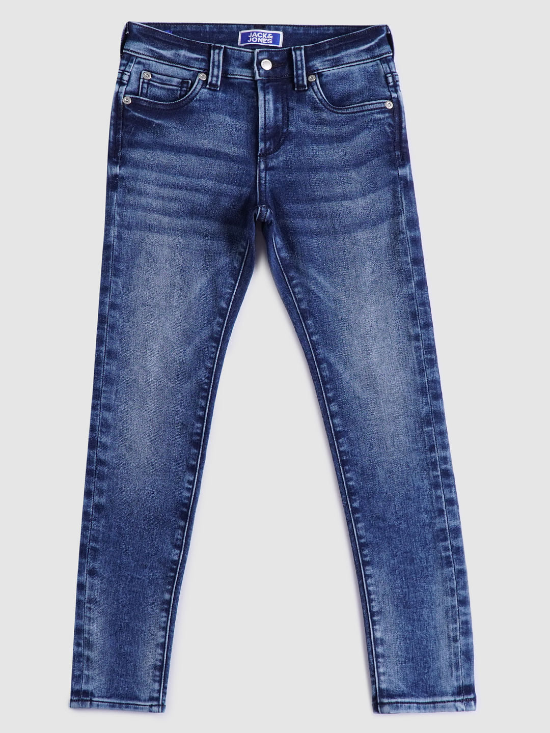 Boys Blue Mid Rise Glenn Slim Fit Jeans - 9/10Y