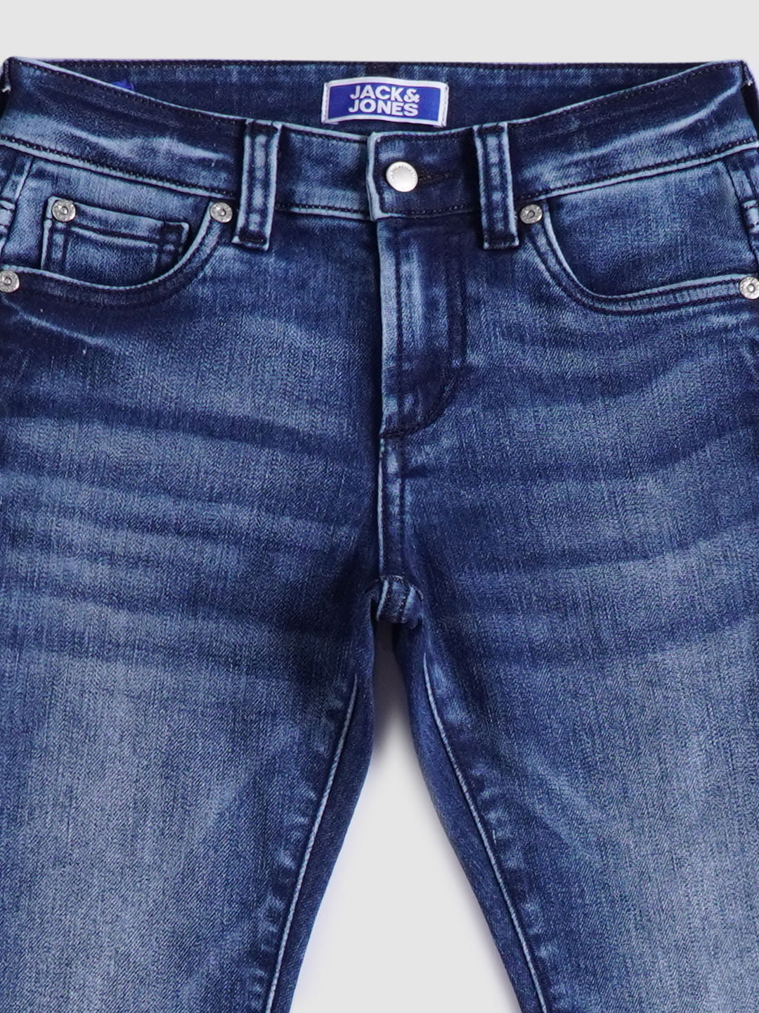 Boys Blue Mid Rise Glenn Slim Fit Jeans