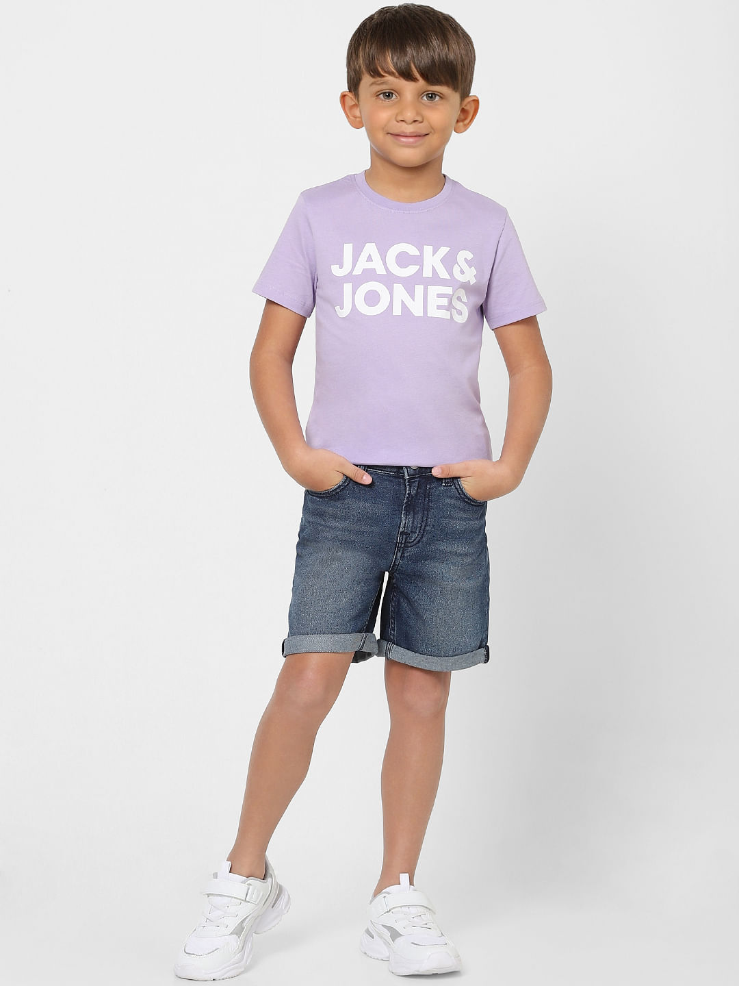 Boys Blue Low Rise Denim Shorts - 4/5Y