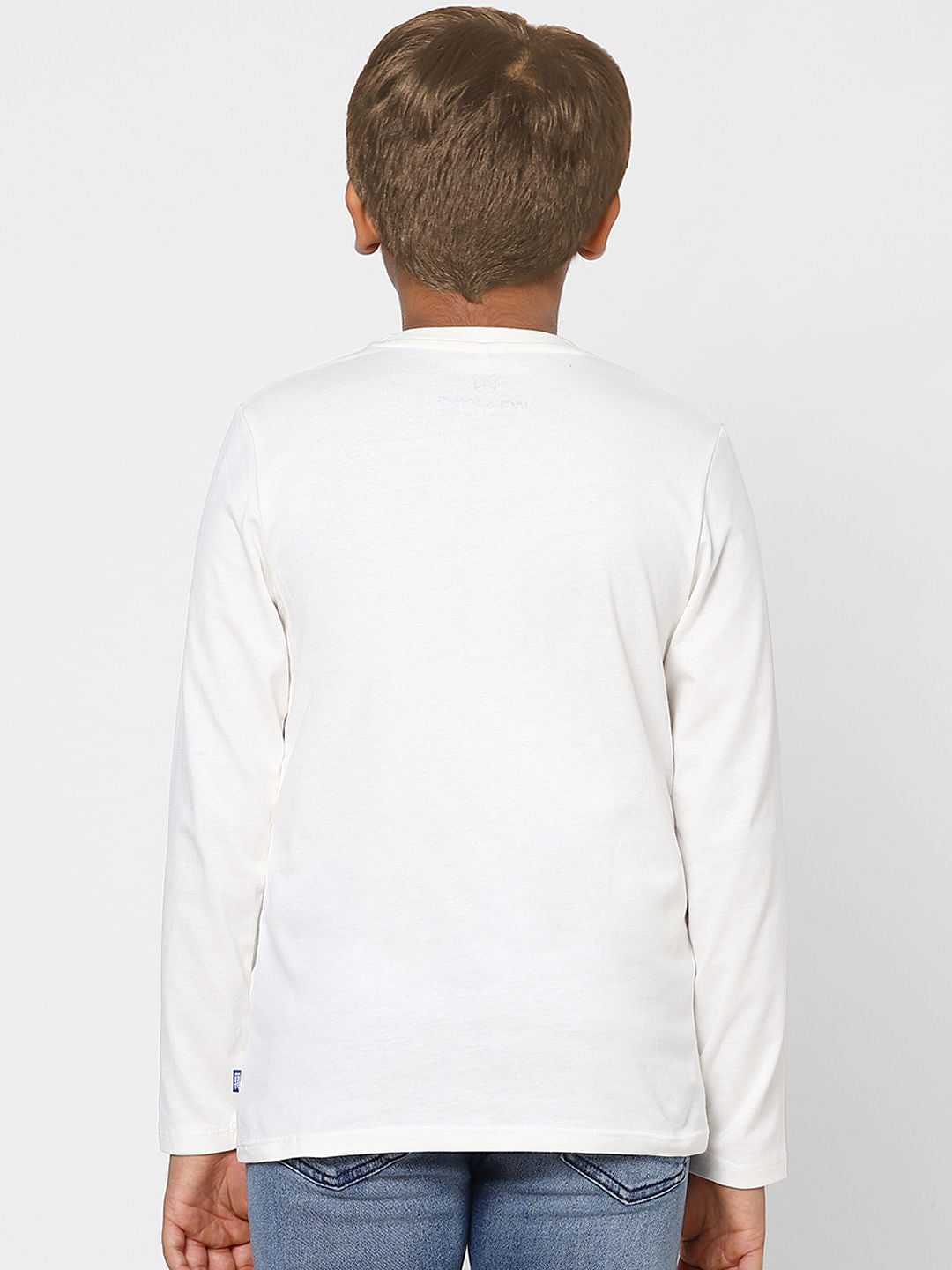 BOYS White Graphic Print Sweatshirt