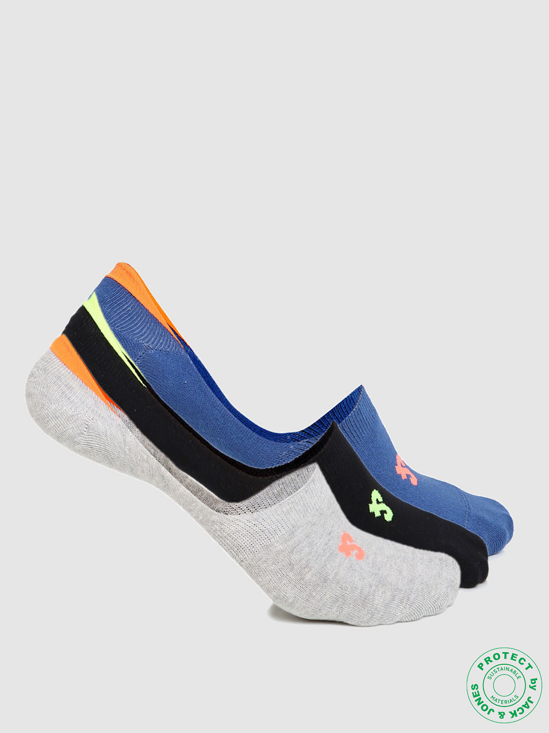 Pack of 3 Footies - Multi-coloured - ONE