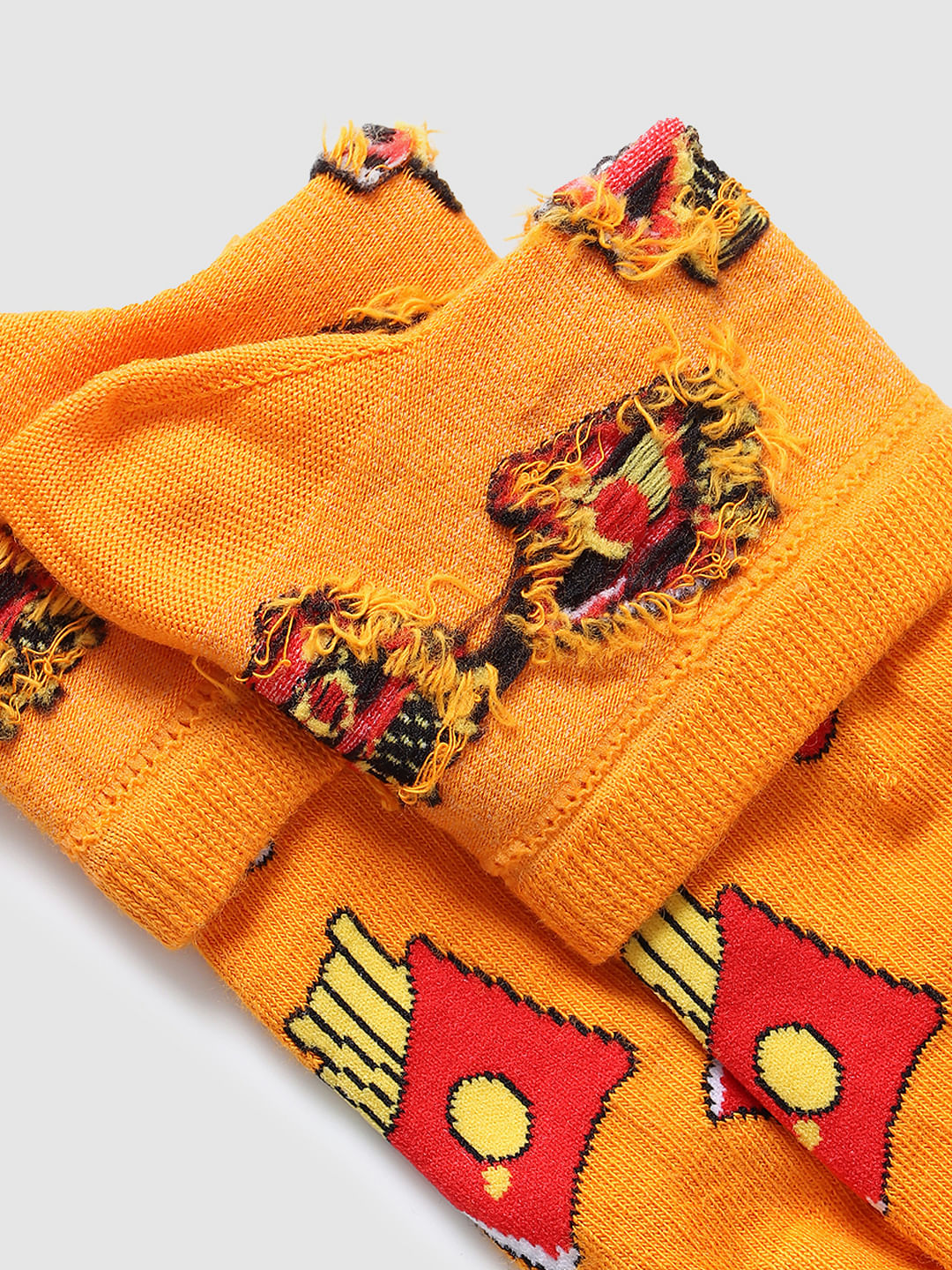Pack of 2 Graphic Print Ankle Socks - Multi-coloured