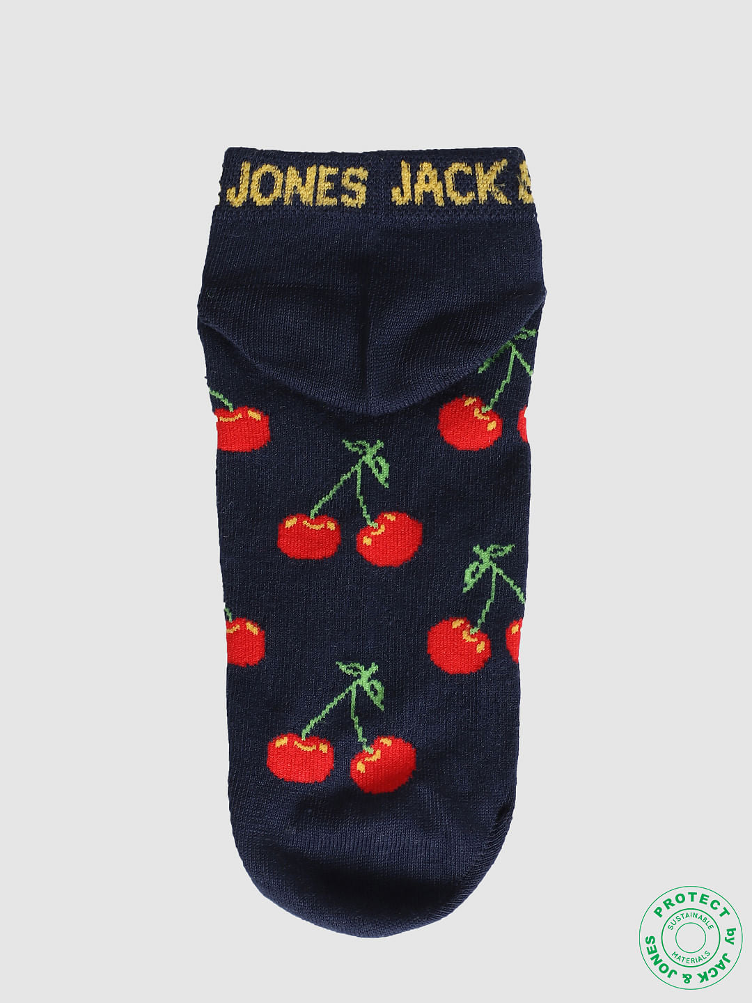 Pack of 2 Fruit Printed Socks - Blue & Pink