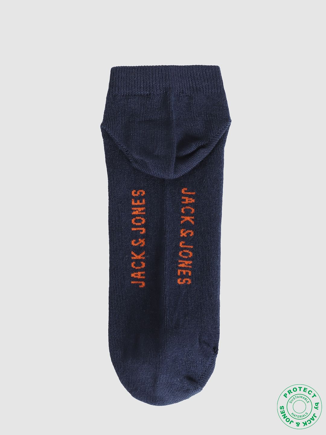 Blue Colourblocked Socks