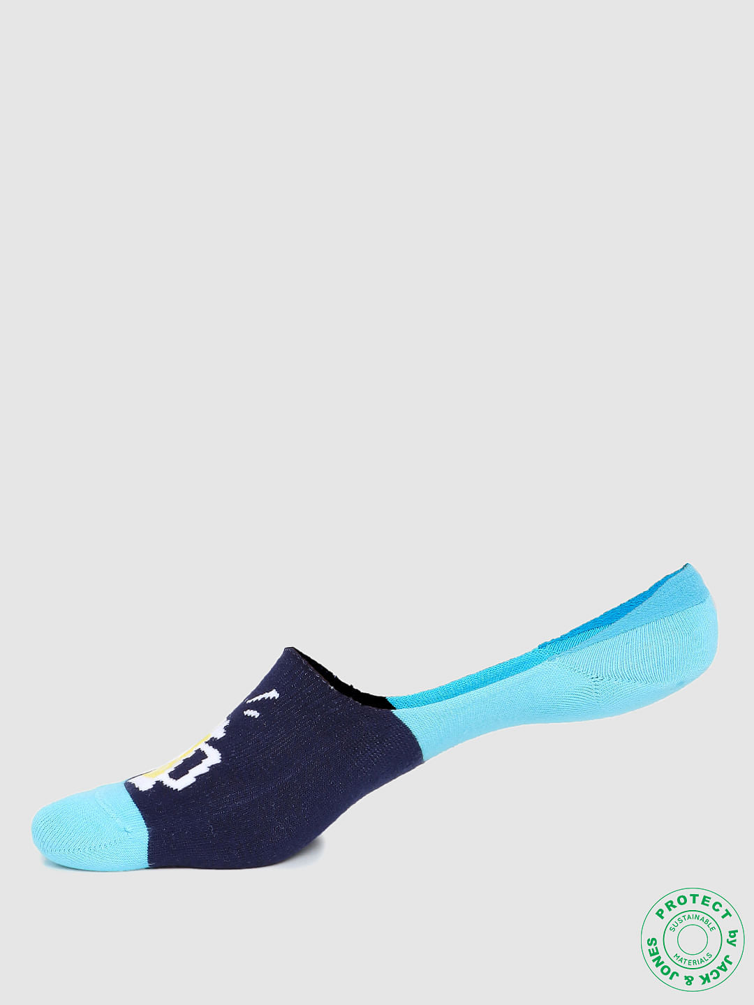 Blue Graphic Print Footies
