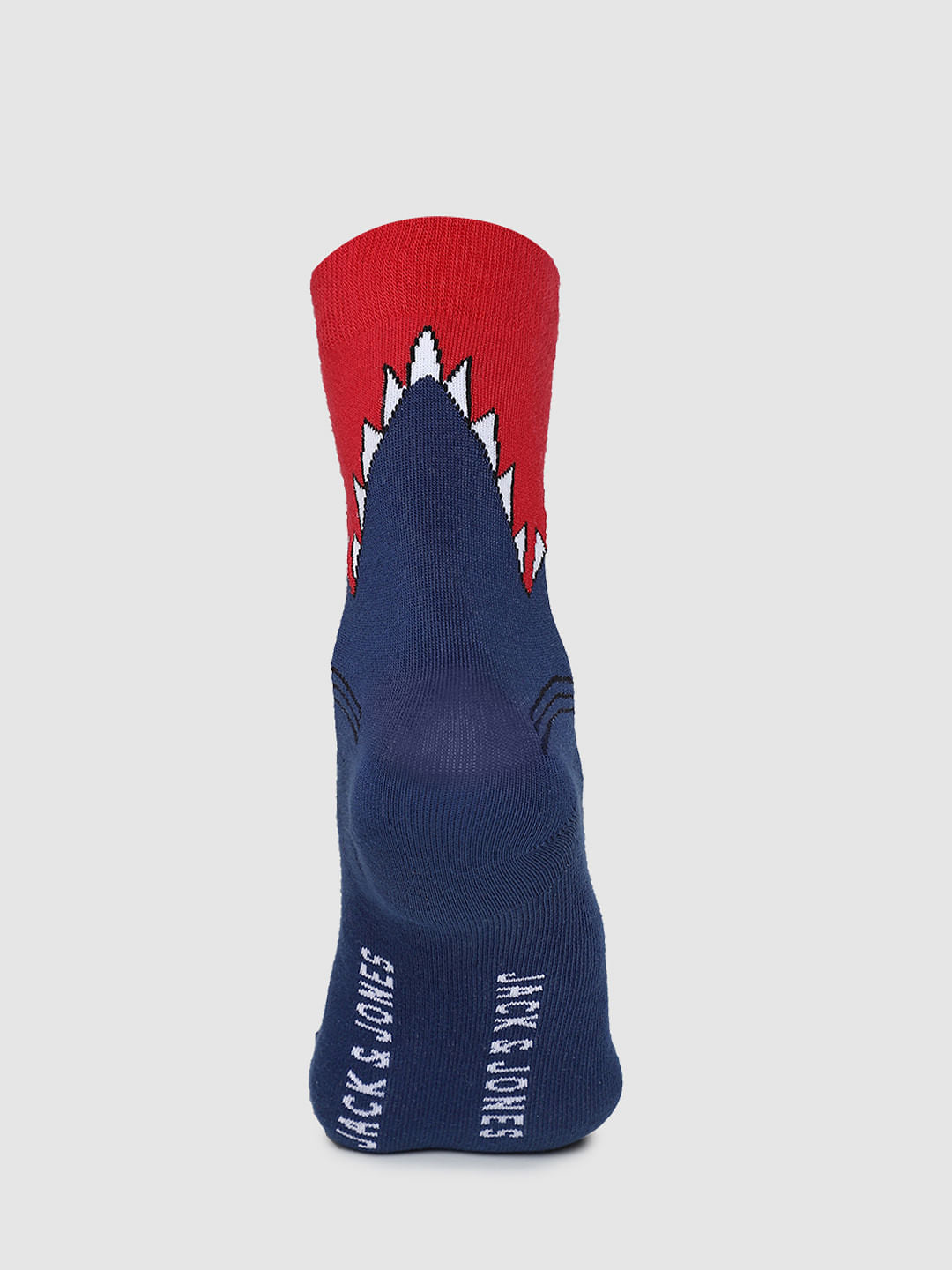 Blue Graphic Print Socks