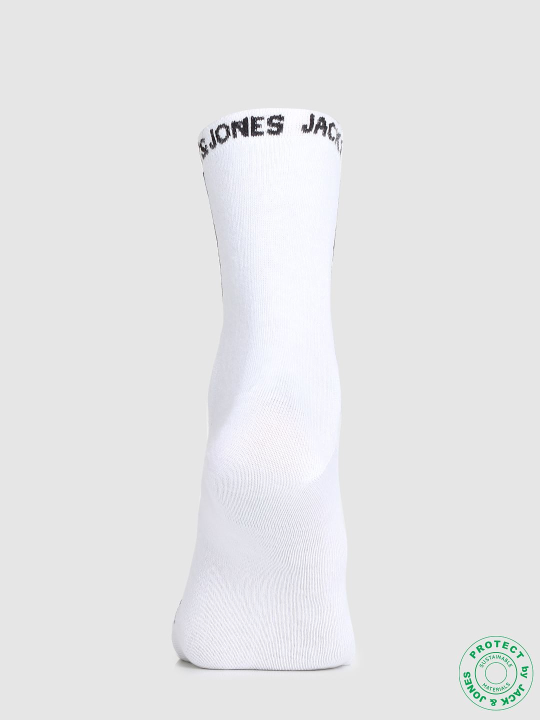 White Printed Socks